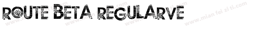 Route BETA RegularVe字体转换